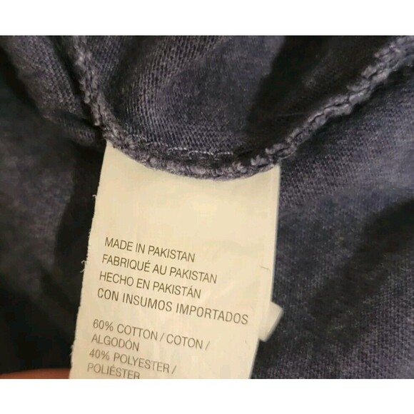 Izod Saltwater Mens Dog Graphic T Shirt Size Small S Long Sleeve Blue Gorpcore - Picture 6 of 7